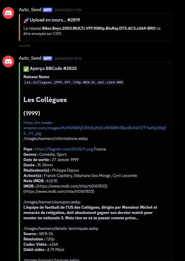 Discord Notification Upload